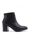 Faux leather ankle boot