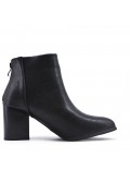 Faux leather ankle boot