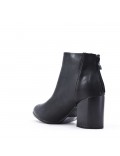 Faux leather ankle boot