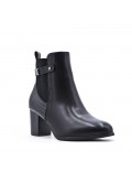 Faux leather ankle boot