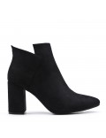 Faux leather ankle boot