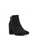 Faux leather ankle boot