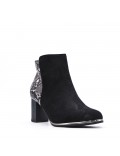 Faux leather ankle boot