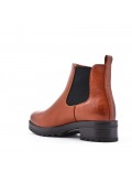 Faux leather ankle boot