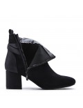 Faux leather ankle boot