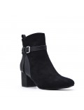 Faux leather ankle boot