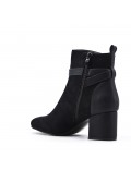 Faux leather ankle boot