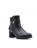 Faux leather ankle boot