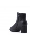 Faux leather ankle boot