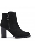 Faux leather ankle boot