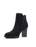 Faux leather ankle boot