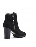 Faux leather ankle boot