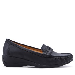 Women's mocassin in faux leather Big size