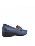 Women's mocassin in faux leather Big size