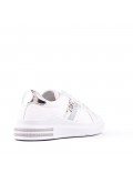 Women's faux leather lace up sneaker