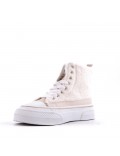 Mixed material sneaker for women