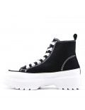 Mixed material sneaker for women