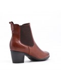 Faux leather ankle boot