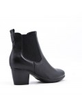 Faux leather ankle boot