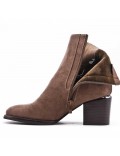 Ankle boot in faux suede