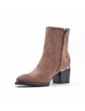 Ankle boot in faux suede