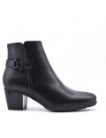 Faux leather ankle boot