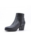 Faux leather ankle boot