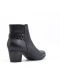 Faux leather ankle boot