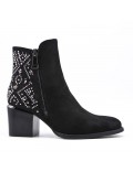 Ankle boot in faux suede