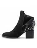 Ankle boot in faux suede