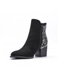 Ankle boot in faux suede