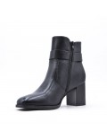 Faux leather ankle boot