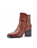 Faux leather ankle boot