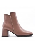 Faux leather ankle boot