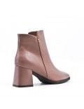 Faux leather ankle boot