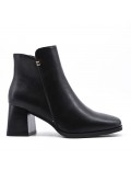 Faux leather ankle boot