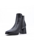 Faux leather ankle boot