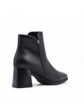 Faux leather ankle boot