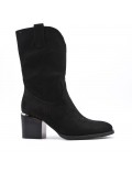 Ankle boot in faux suede