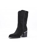 Ankle boot in faux suede