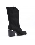 Ankle boot in faux suede