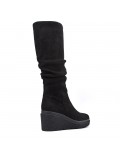 Faux suede boot