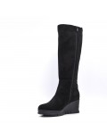 Faux suede boot