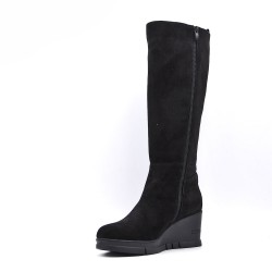 Faux suede boot