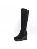 Faux suede boot