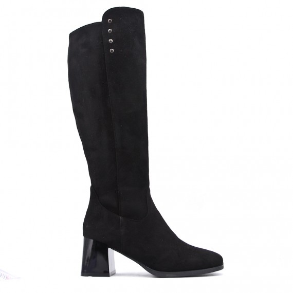 Faux suede boot