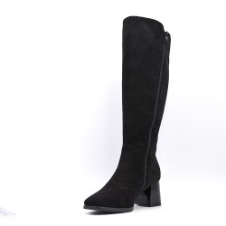 Faux suede boot