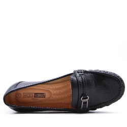 Women's mocassin in faux leather Big size