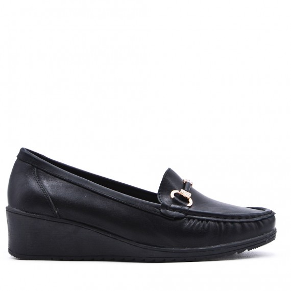 Women's mocassin in faux leather