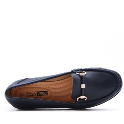 Mocassin en simili cuir pour femme